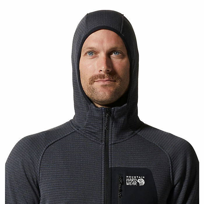 Mountain Hardwear Men's Polartec Power Grid Full Zip Hoody 5 Mountain Hardwear Men's Polartec Power Grid Full Zip Hoody - Image 3