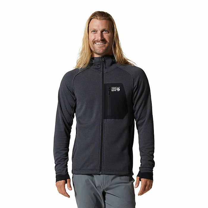 Mountain Hardwear Men's Polartec Power Grid Full Zip Hoody 3 Mountain Hardwear Men's Polartec Power Grid Full Zip Hoody
